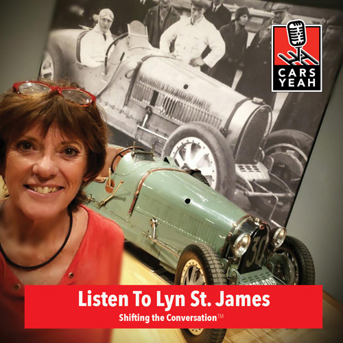 Cars Yeah Lyn St. James at Phoenix Art Museum Legends of Speed exhibit